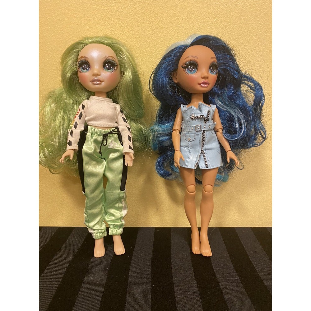 Rainbow High Dolls Jade Hunter & Skyler Brad Shaw Blue/Green‎